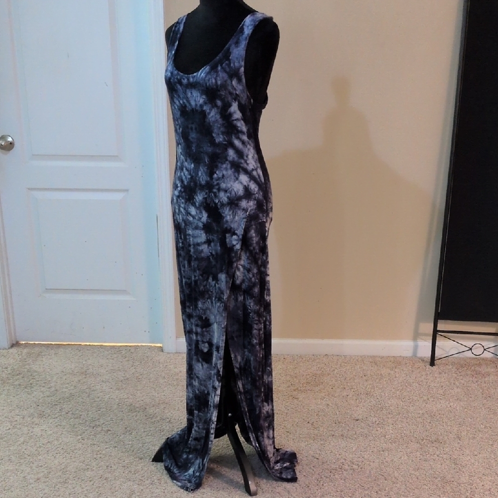 Forever 21 Blue Tie-Dye Dress